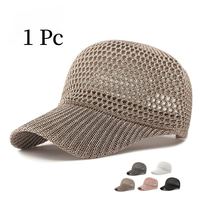 Baseball Cap Structured - Męska Damska Oddychająca Czapka Bejsbolówka z