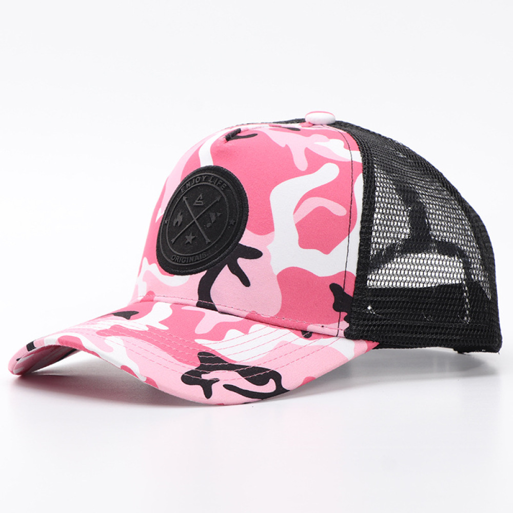 Trucker Cap Mesh - Casualowa czapka z siateczką i naszywkami