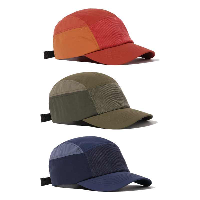 Corduroy Cap 5 Panel - Lekka czapka z daszkiem unisex z