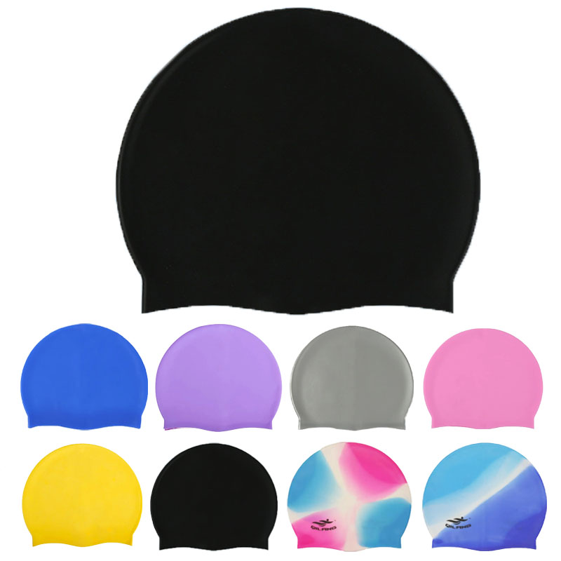 Swim Hat Silicone - Wodoodporne silikonowe czepki kąpielowe Kobiety Mężczyźni