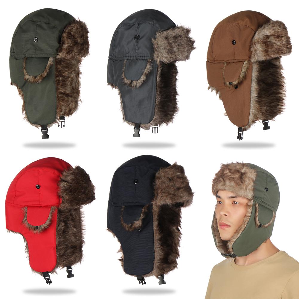 Trapper Hat Ear Flap - Ciepła zimowa czapka narciarska z uszami