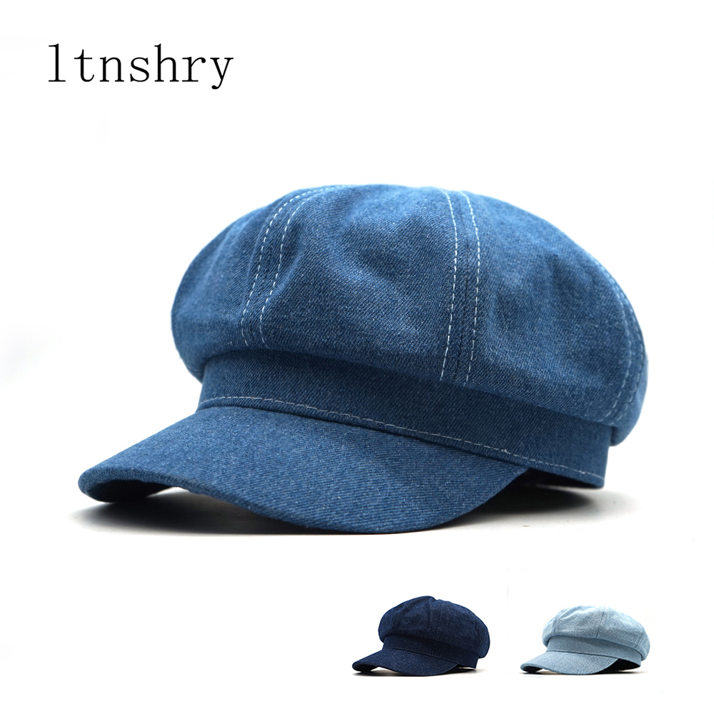 Dad Hat Cotton - Nowe kobiety wypoczynek ośmiokątny kapelusz panie