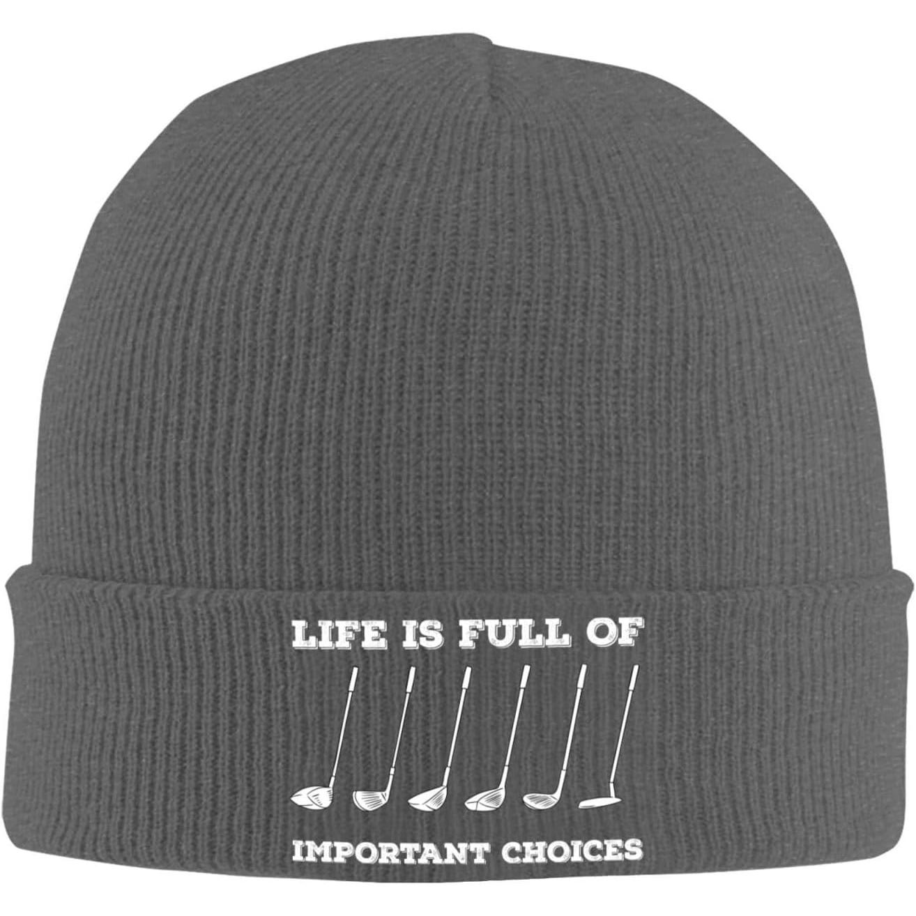 Beanie Cuffed Knit - Czapka zimowa z wyrazem: Życie jest