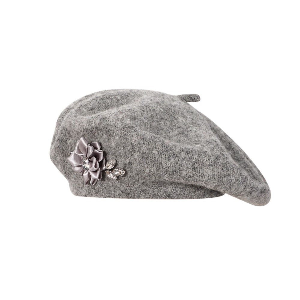 Elegancki, jednolity wełniany  – Beret French Wool recenzja i cena