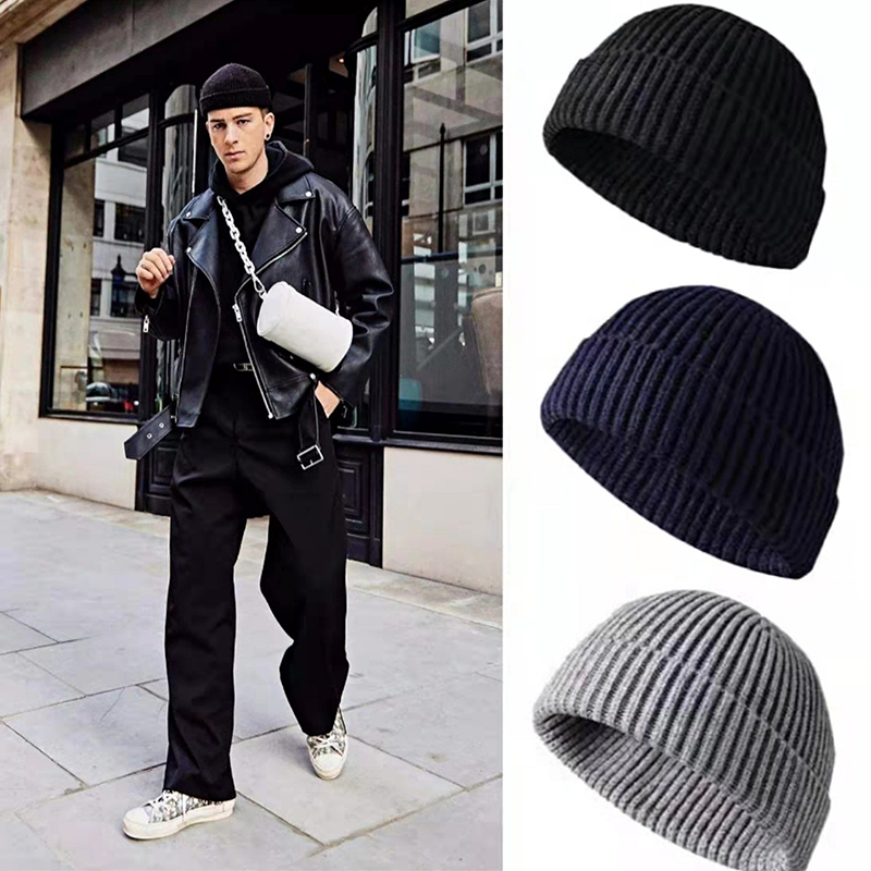 Zimowe ciepłe wełniane czapki  – Beanie Cuffed Knit recenzja i cena