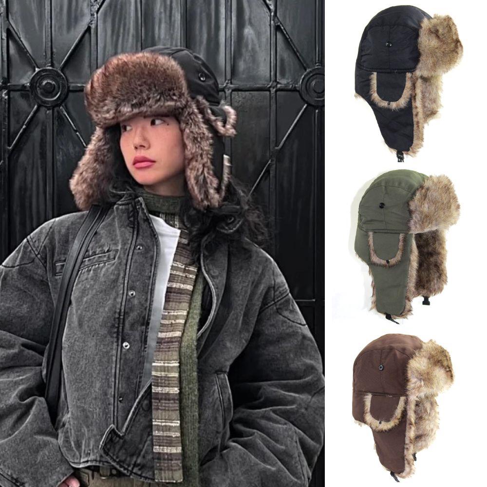 1 szt. Zimowa czapka pilotka z – Trapper Hat Ear Flap recenzja i cena