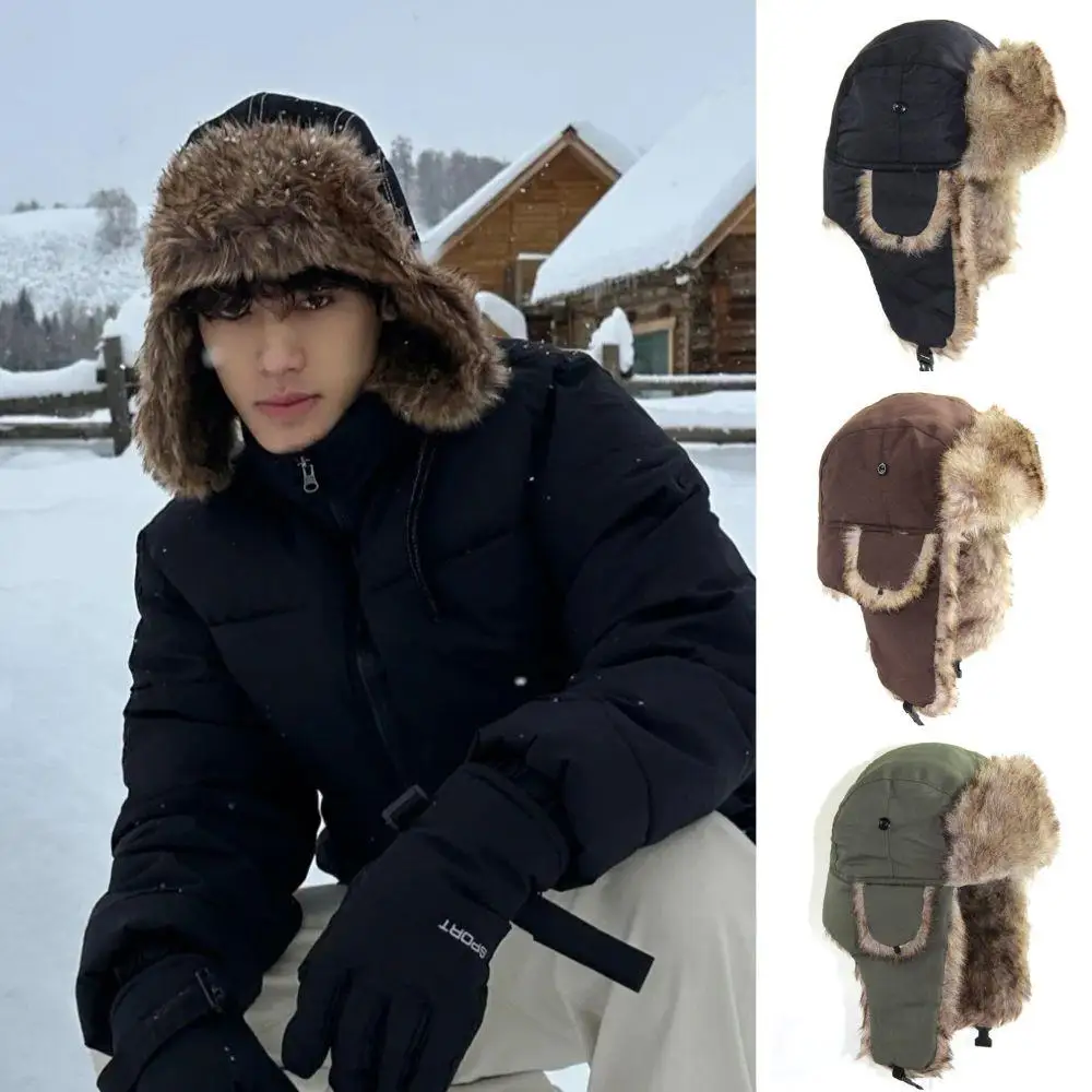1 szt. Zimowa czapka pilotka z – Trapper Hat Ear Flap recenzja i cena