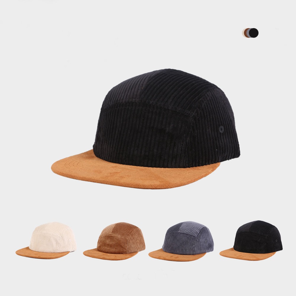 Wszechstronna Retro Czapka Bej – Corduroy Cap 5 Panel recenzja i cena