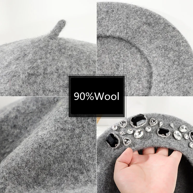 Beret francuski, gruby, zdobio – Beret French Wool recenzja i cena